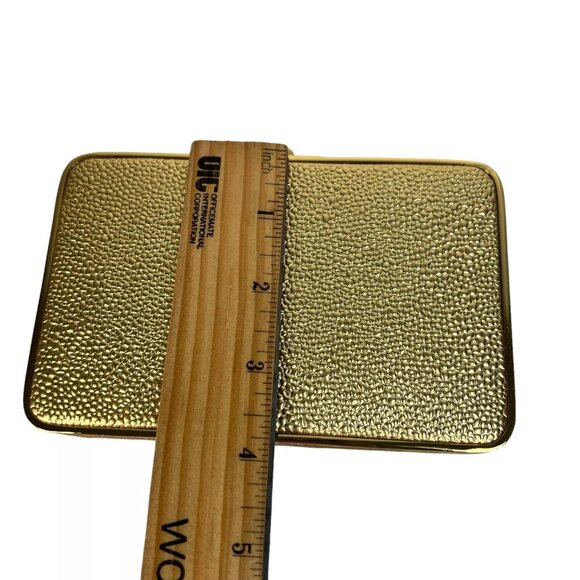 Henri Bendel The Party Starter Gold Clutch Shoulder Box Purse Removable Strap - Picture 16 of 16